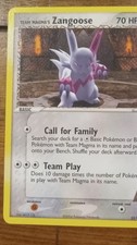Pokémon Team Magma's Zangoose 23/95 EX Team Magma vs Team Aqua Rare 2004 on eBay