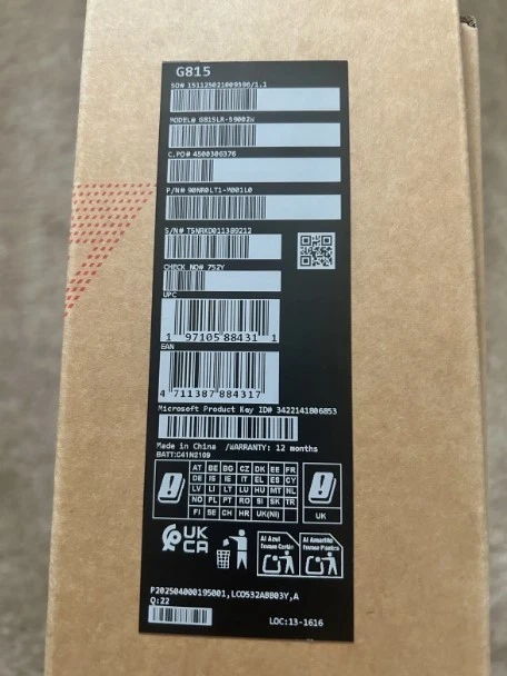 Asus Gaming Laptop ROG Strix G18 Core Ultra 9 32GB RAM 18" RTX 5070 Ti 1TB SSD - Image 2 of 4