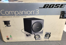 Bose Companion 3 Series I Speaker System w/ Subwoofer, Tested / Works, w/ Box