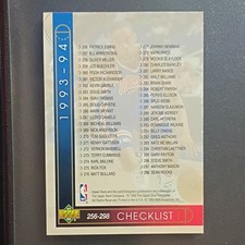 Upper Deck 1993-94 NBA Checklist Cards Lot 85 Patrick Ewing Shaquille O'Neal