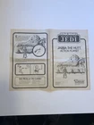 1983 Vintage Star Wars Jabba the Hutt Action Playset Paper Instructions Manual