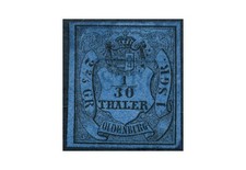 Briefmarke Altdeutschland Oldenburg Freimarke 1852 Michel-Nr. 2 gestempelt