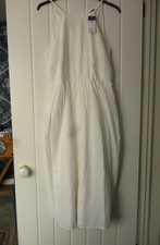 White Broderie Anglaise Papaya Sun Dress Size 14 BNWT