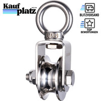 Umlenkrolle Edelstahl 500Kg Tragkraft FüR 10Mm Stahlseil 2 Kugellager