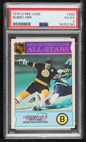 Bobby Orr #288 1975 O-Pee-Chee card
