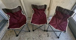 3 Kids Folding Camping Fishing Outing Beach or Anything Chairs - 23.5" x 14.5"