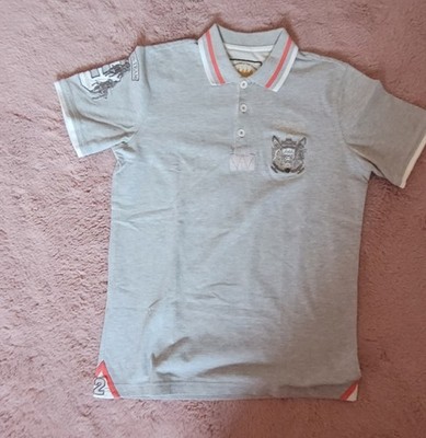 Van Santen & Van Santen Herren Polo Kurzarm grau Gr. M Piqué 100%Baumwolle 