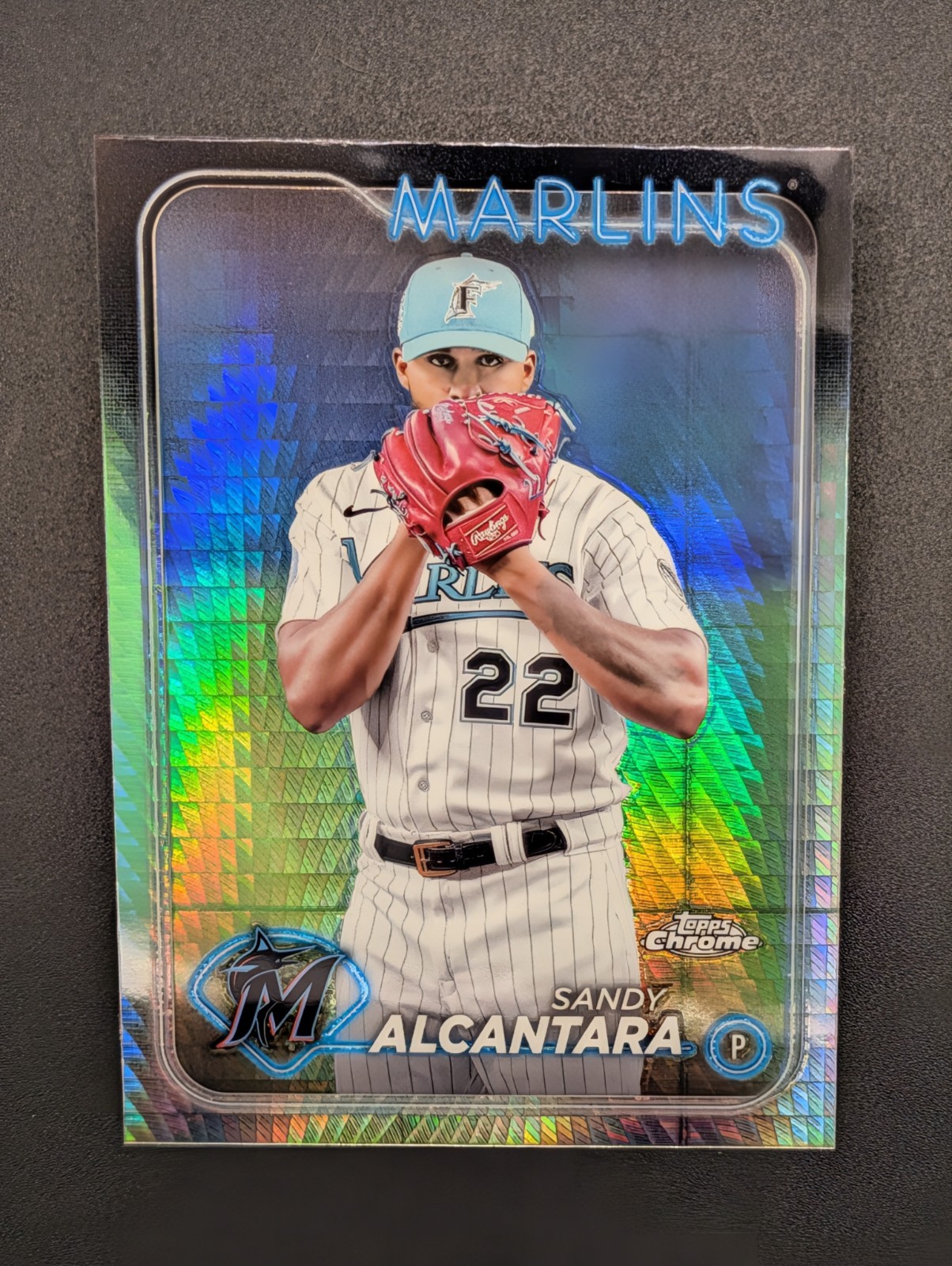 2024 Topps Chrome - Sandy Alcantara #138 Prism Refractor