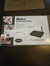 Wuloo Wireless 1 Mile Range Home Intercom System 2 Pack W666-P2 Multi Channel