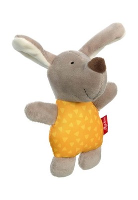 SIGIKID 42799 Rattle Dog Red Stars Girls and Boys Baby Toy Recommended from Birt