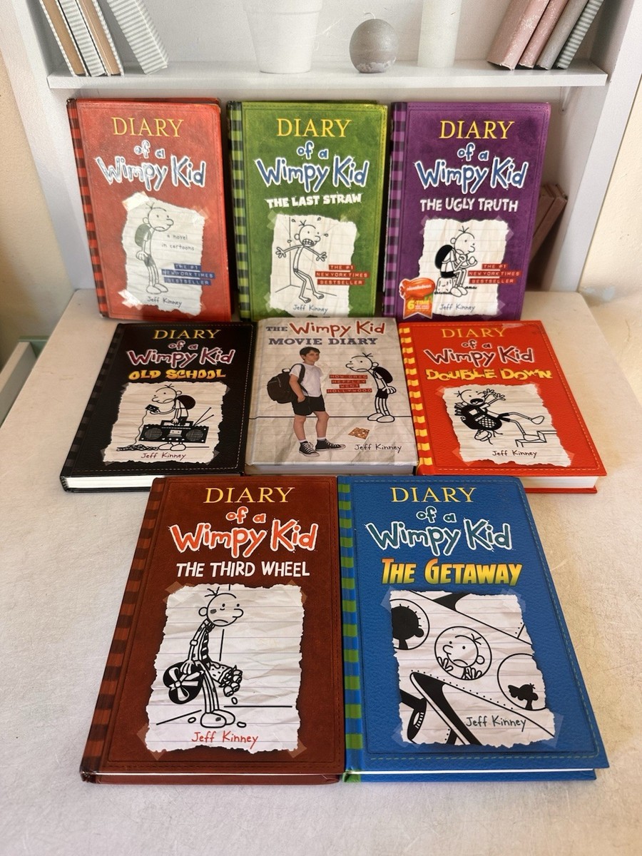 Diary of a Wimpy Kid Book Lot of 8 Jeff Kinney L.N. Hardcover (485
