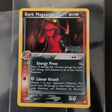 Pokémon Dark Magcargo 38/109 ex Team Rocket Returns Reverse Holo Stamp NM