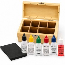 Jewelry Testing Kit Gold 10K22K Silver Platinum Scratch Stone Wooden Box