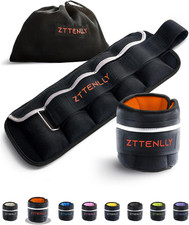 Adjustable Ankle Weights 1-5/10/15/20LBS Pair with Carry Bag Breathable Fabrics
