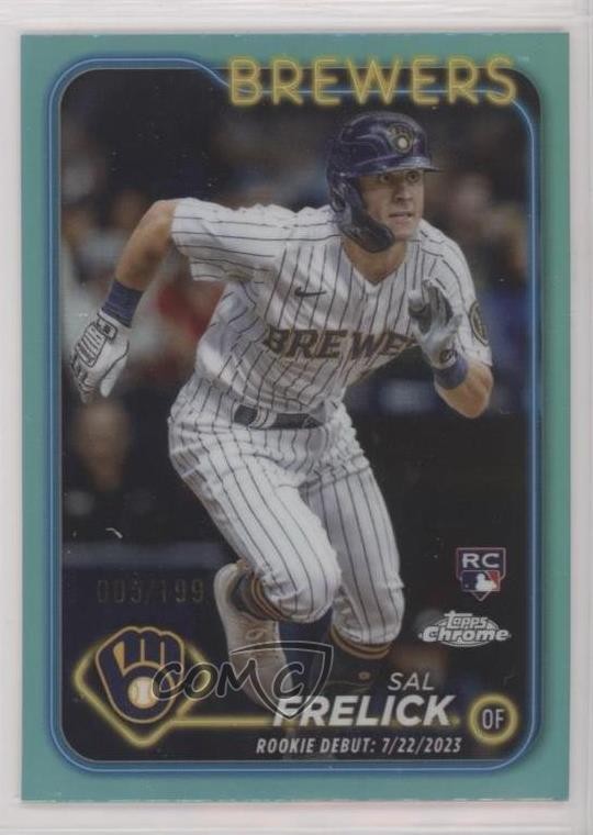 2024 Topps Chrome Update Debut Aqua Refractor 5/199 Sal Frelick Rookie RC 1f60