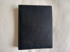 FILOFAX Heritage A5 Compact Buffalo Leather Organizer Binder Black 20mm Ring Box