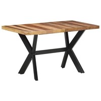 Esstisch 140X70X75 Cm Massivholz Honigfarben