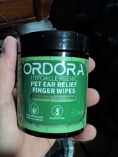 Pet Ear Relief Finger Wipes, For Dogs  Cats, Exp 7/2026
