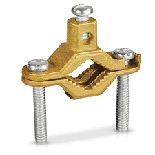 OHLECTRIC Heavy Duty Non-Direct Burial Copper Ground Clamp for ½" -1”