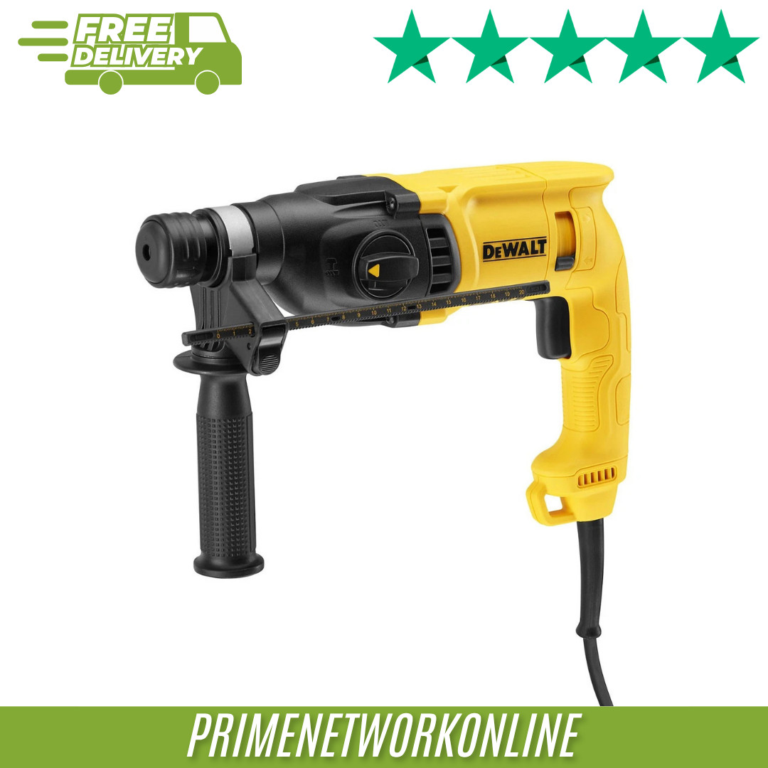 DeWalt D25033-GB SDS Plus 710W Corded Rotary Hammer Drill With Side Handle & Dep