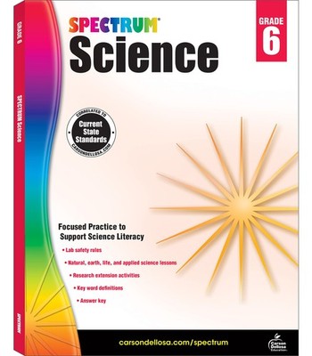 Spectrum Grade 6 Science Workbook, Middle School Books Covering Natural, Ear...