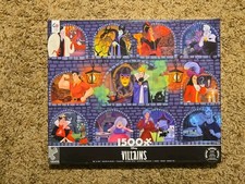 Disney Villains 1500 Piece Jigsaw Puzzle Ceaco HTF Rare Brand New Free Ship P1