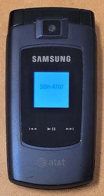 Samsung Sync SGH-A707C - Blue and Black ( AT&T ) Very Rare GSM