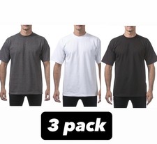 PROCLUB MENS HEAVYWEIGHT SHORT SLEEVE T SHIRTS PRO CLUB COTTON TEE SHIRT size M