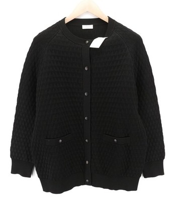 Claudie Pierlot Damen Strickjacke S BLACK Strick Druckknopf Rundhals RRP265