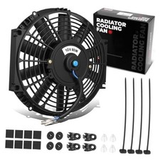 High Performace Electric Cooling Slim Radiator Fan with Mount 12 Inch Black