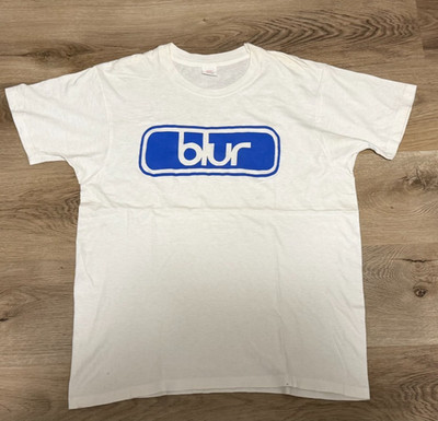 Vintage 90s Blur Parklife Album 1994 Britpop Band Tee shirt Rare Large oasis