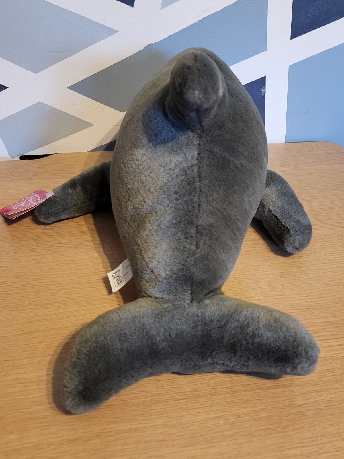 Vintage 1996, 20"  Plush dolphin. Made by Fiesta. 7820. image 3