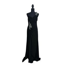   Cach  One-Shoulder Beaded Mermaid Dress