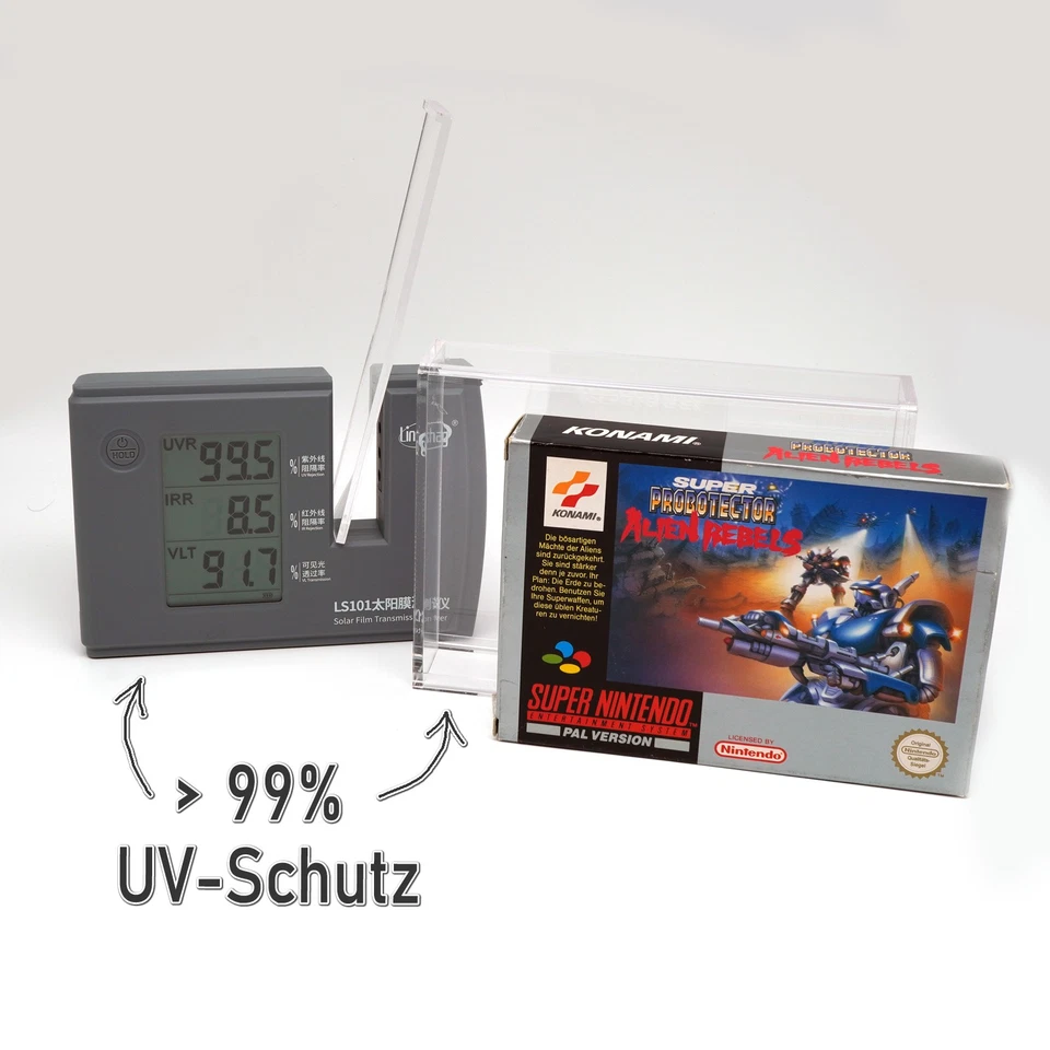 Acrylic Case for Super Nintendo Game Original Box SNES UV Protective Sleeve Box Protector N64 - Image 4 of 4