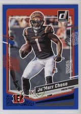 2023 Panini Donruss Press Proof Blue Ja'Marr Chase #56 17bs