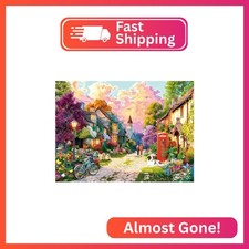 500 Piece Jigsaw Puzzle for Adults, English Cottage Village Garden