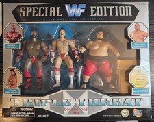 WWE Jakks Triple Threat Special Edition Set Yokozuna Marc Mero Amhed Johnson NEW