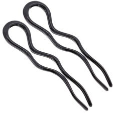 Paris CP3285-2 French Twist Stick Hair Fork, 2 Large 5 Inch Wavy U Shaped Hai...