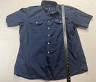 POLO DE COLECCIÓN RALPH LAUREN R.L. Ancla Casual Botón Delantero Azul XL Equipo Olímpico EE. UU.