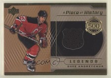 2000-01 Upper Deck A Piece of History 500 Goal Club Dave Andreychuk HOF 02gi