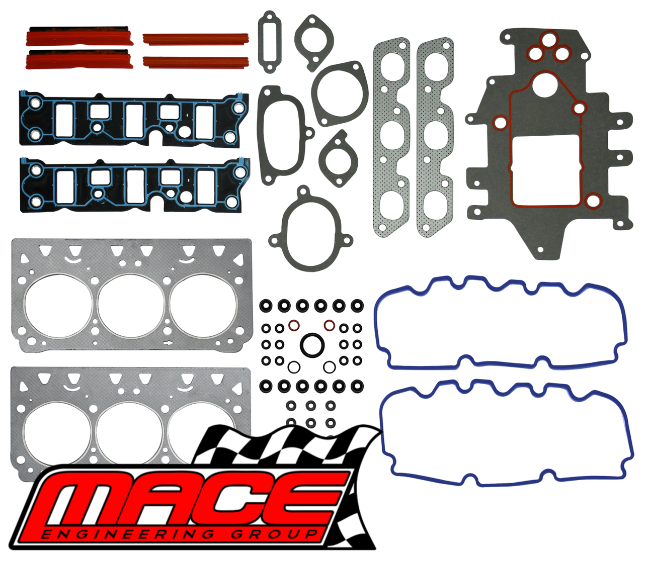 MACE VALVE REGRIND GASKET SET FOR HOLDEN CALAIS VS VT VX VY L67 S/C 3.8L V6