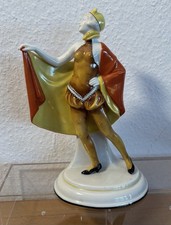 Porzellan Figur Tänzerin Galluba & Hoffmann 24 cm unbeschädigt Teufel 👿 Figur