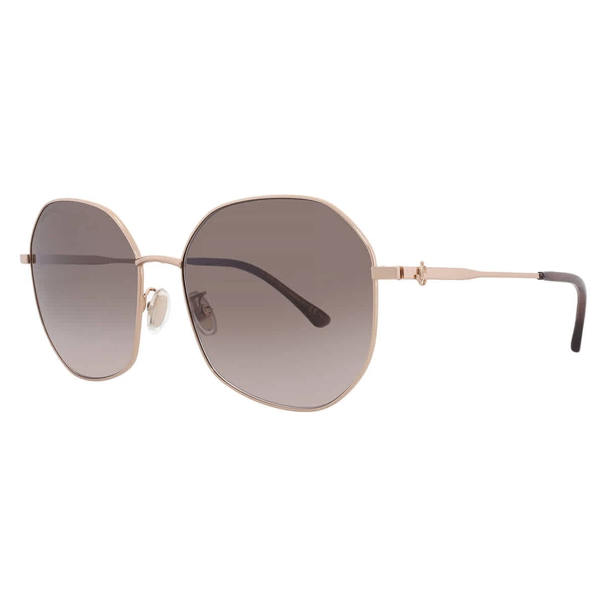 Jimmy Choo TESO/S 0000 HA Gold/Brown Gradient 59-16-145 Sunglasses New Authentic Jimmy Choo Gold Mirrored Sunglasses for Women for sale | eBay main image 3
