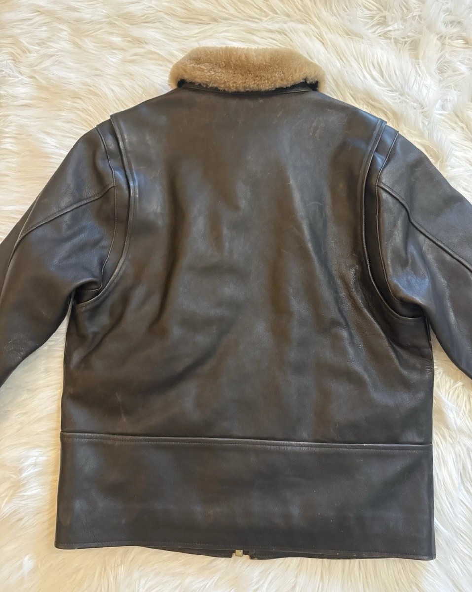 Freenote Cloth FJ-1 Flight Jacket Black Steerhide Leather 42 | eBay