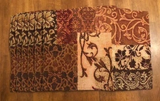 Set Of 6  Kmart Essential Home Place Mats Beatrice Pattern 13” x 18”