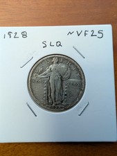 1928 Standing Liberty Quarter Full Date 90% Silver SLQ 25C Ungraded US Coin