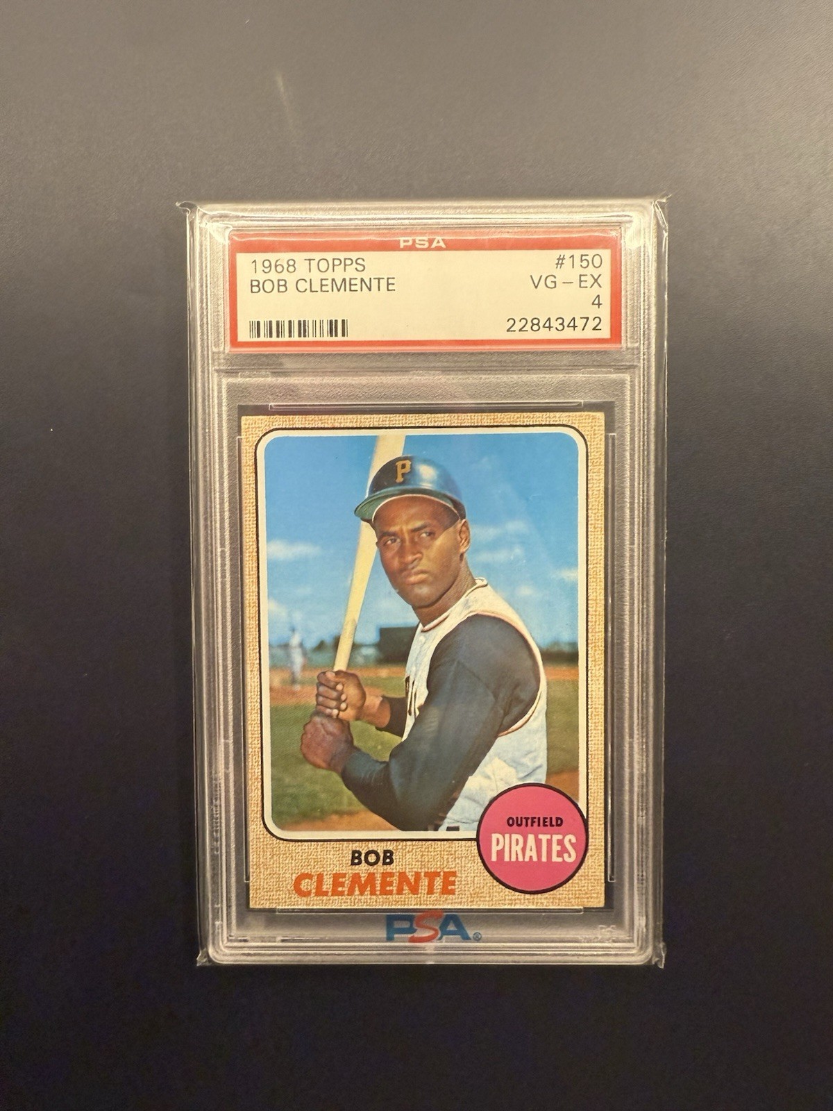 Topps 1968 Bob Clemente #150 Called Bob on Card PSA 4 Pittsburgh Pirates
