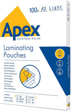 6001901 Pouches per Plastificazione Apex Light Duty Formato A3, Spessore Sottile