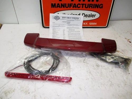 GENUINE HARLEY DAVIDSON CHOPPED & RAZOR TOUR PAK SPOILER FIRE RED PEARL 93-13
