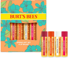 Burt's Bees Lip Balm Gift Set Pomegranate Coconut & Pear Watermelon Mandarin x 4